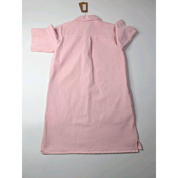 A.P.C. Rosa Mini Dress Pink Collared Shirt Dress A Line Size 40 (US 6/8) - Picture 11 of 13